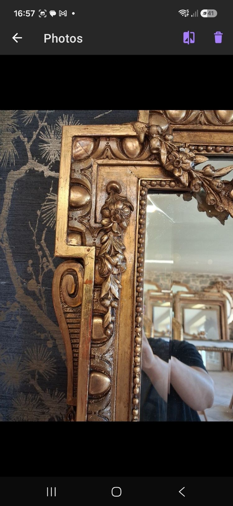 Specchio dell'epoca di Napoleone III, 179 x 109