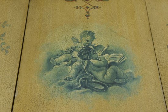 Toeletta Veneziana Stile Luigi XV Con Decoro Putti In Grisaille