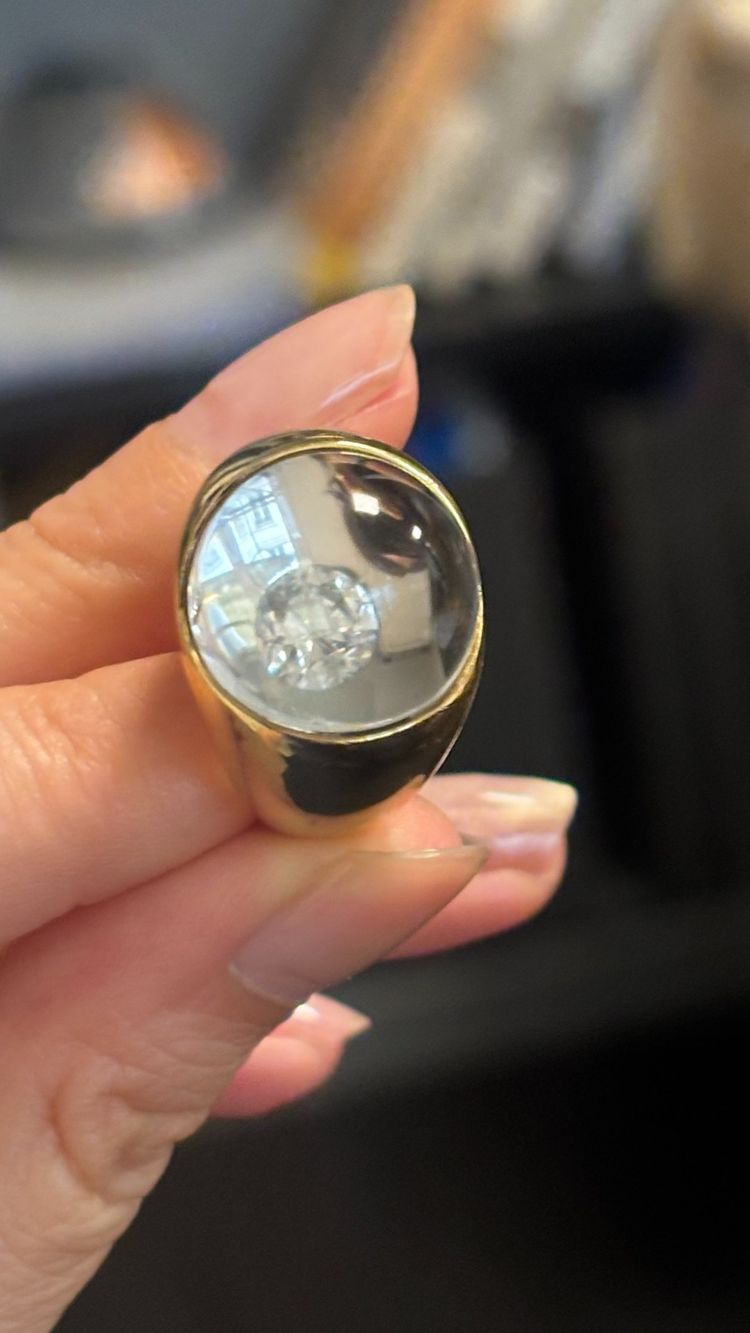 Anello MAUBOUSSIN in oro, diamanti e cristalli