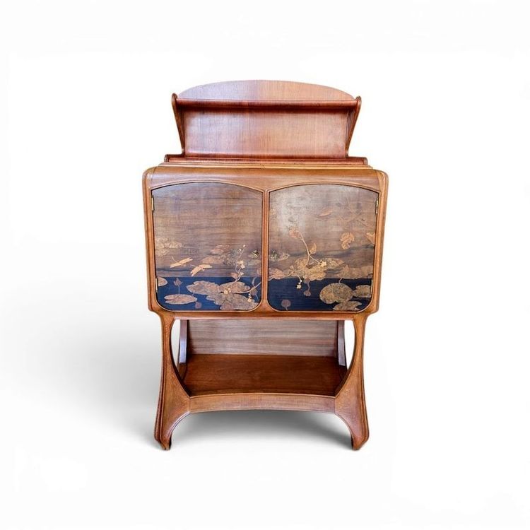 Louis Majorelle Seltener Jugendstil-Servierwagen „Marais Fleuri Aux Libellules“