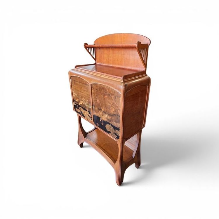 Louis Majorelle Seltener Jugendstil-Servierwagen „Marais Fleuri Aux Libellules“