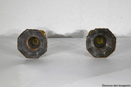 Coppia di torce in bronzo - Fine XIX secolo