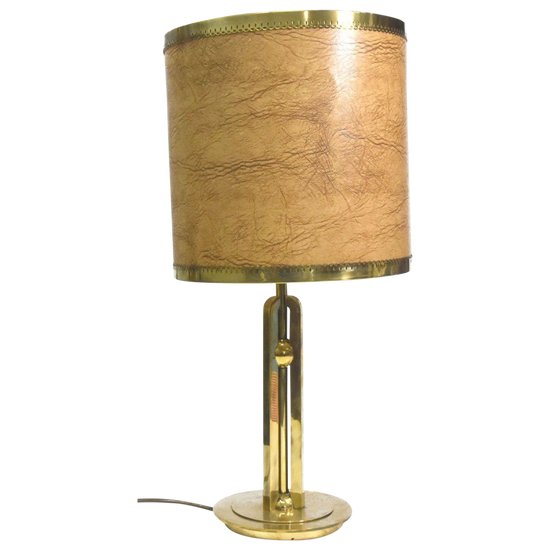 Lampe De Bureau Laiton Moderniste 