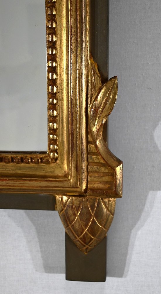 Small gilded wood mirror, Louis XVI style - Early XXth century