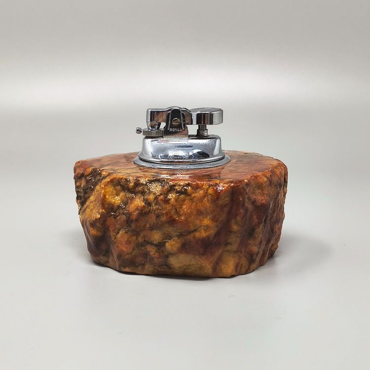Set da fumo italiano in alabastro stile Mid-Century Modern degli anni '60 di Romano Bianchi - Set da 3 pezzi