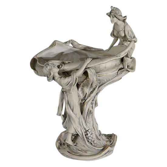 Importante Coupe en Porcelaine Royal Dux, Art Nouveau – 1900