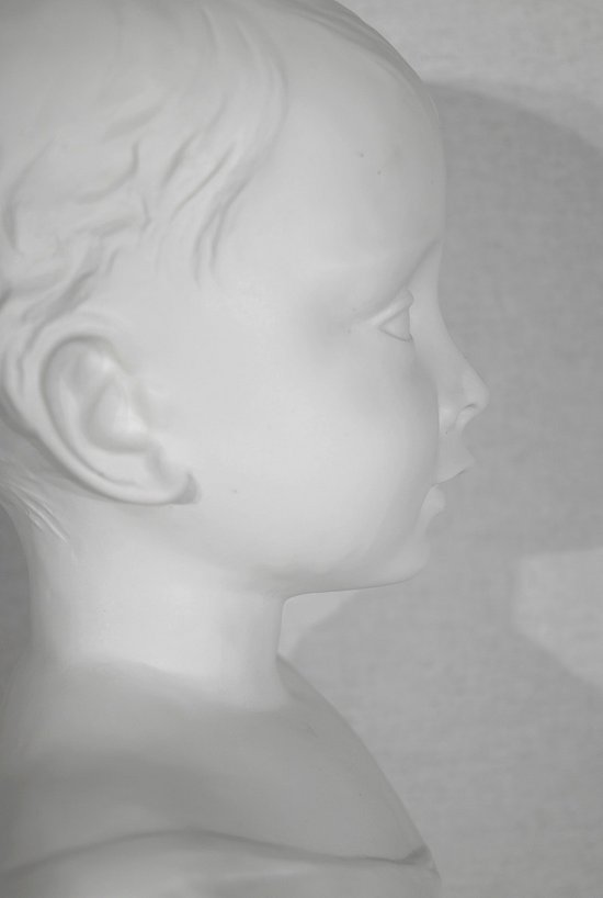Kinderbüste aus Limoges-Biskuit - Anfang 20.