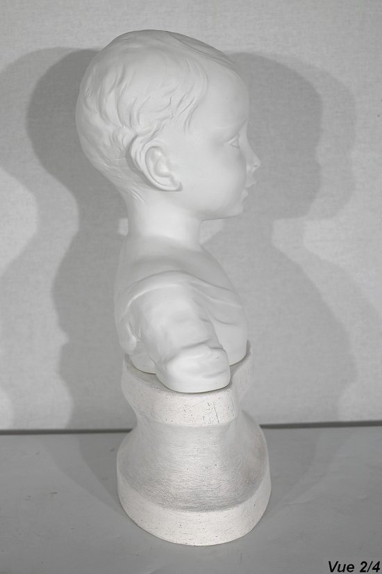 Kinderbüste aus Limoges-Biskuit - Anfang 20.
