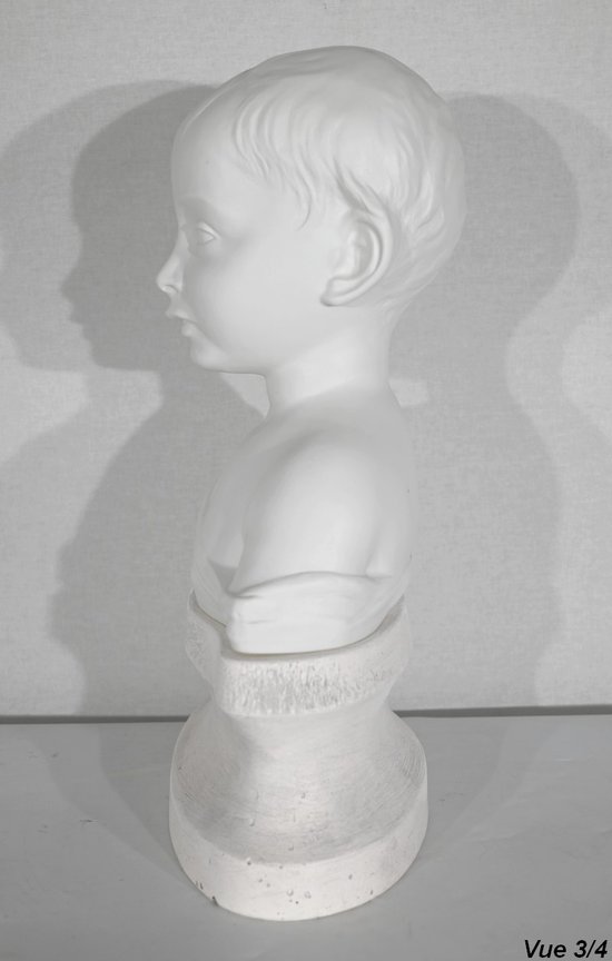 Kinderbüste aus Limoges-Biskuit - Anfang 20.