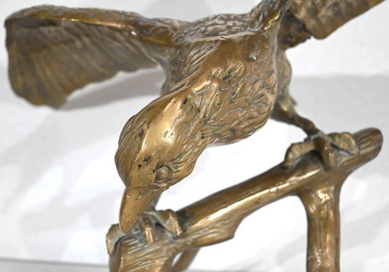 Important Eagle in Brass - XXth century