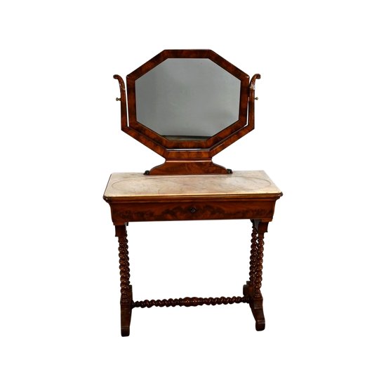 Small mahogany dressing table, Louis-Philippe period - 1st part of the 19th century