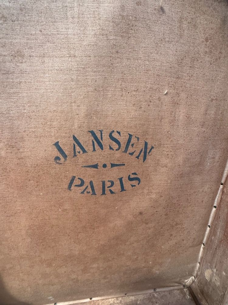 Armchair - Louis XVI style wing chair "JANSEN"