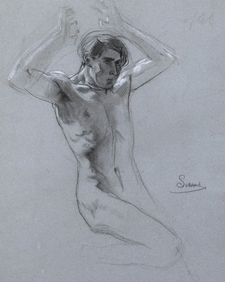 Gustave Surand, Academy of Man with Raised Arms