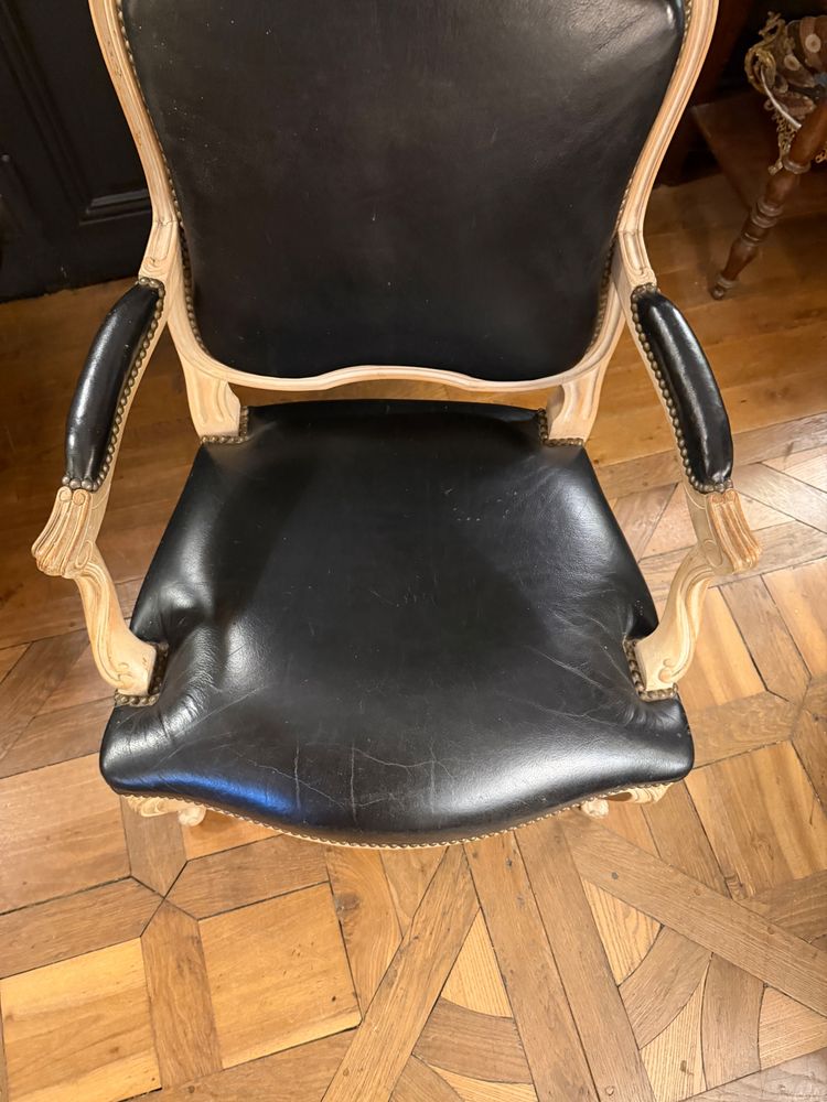 Queen-Sessel aus lackiertem Holz