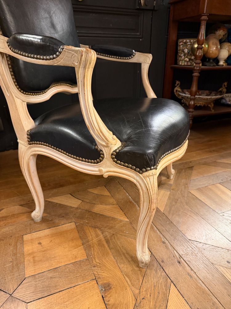 Queen-Sessel aus lackiertem Holz