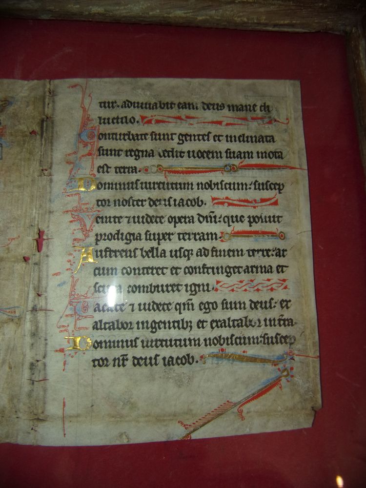 Important illuminated leaf on parchment – ​​Book of Hours or Psalter – Circa 1400–1430.