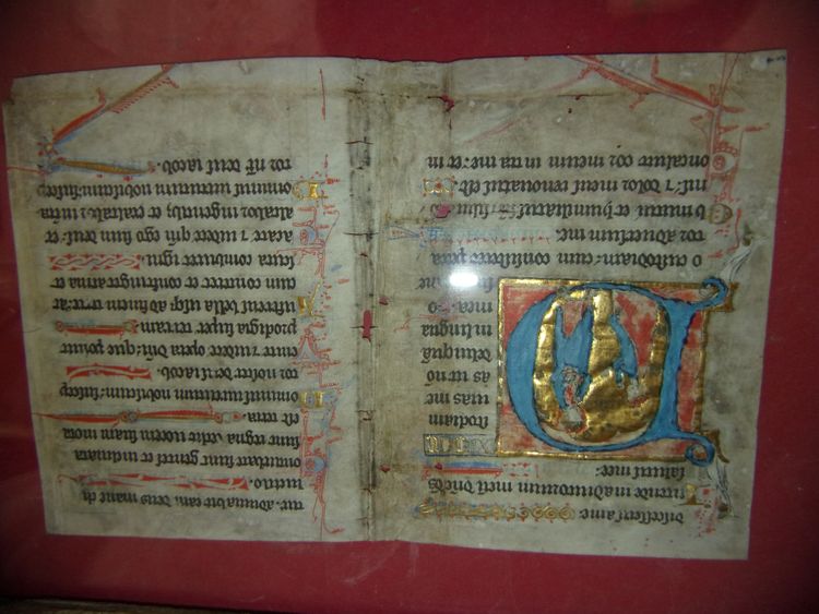 Important illuminated leaf on parchment – ​​Book of Hours or Psalter – Circa 1400–1430.