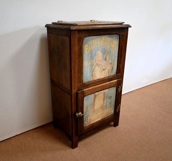 Kleine Kühlbox aus massiver Eiche - 1940