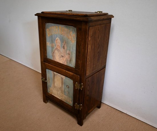 Kleine Kühlbox aus massiver Eiche - 1940