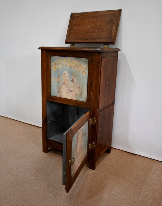 Kleine Kühlbox aus massiver Eiche - 1940