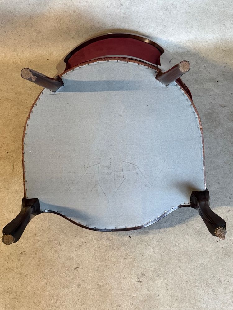 Red Velvet Armchair