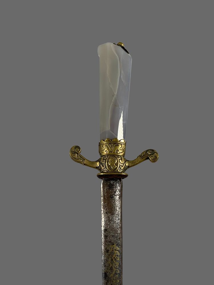 17th Century German Agate Hunting Dagger