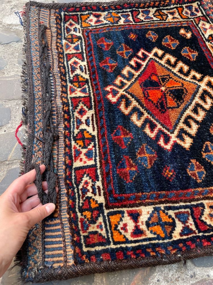 Khorjin (sacoche) Qashqai. Perse. Circa 1900. 60 x 53 cm
