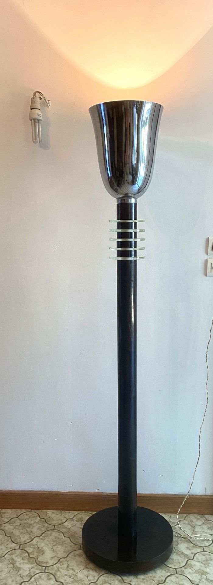 Large Art Deco diffuser floor lamp XX th