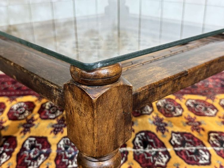 Indian teak side table from the 1970s
