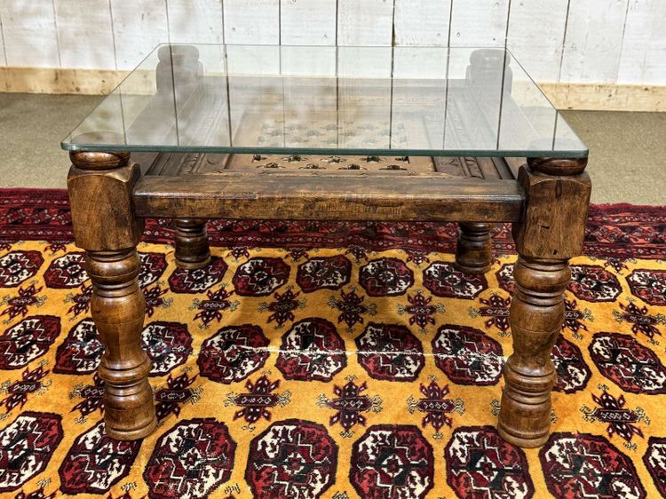 Indian teak side table from the 1970s
