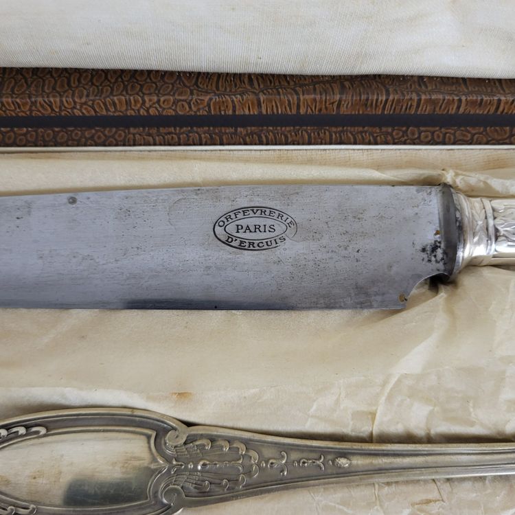 61-piece silver-plated cutlery set from Maison Ercuis, Empire model