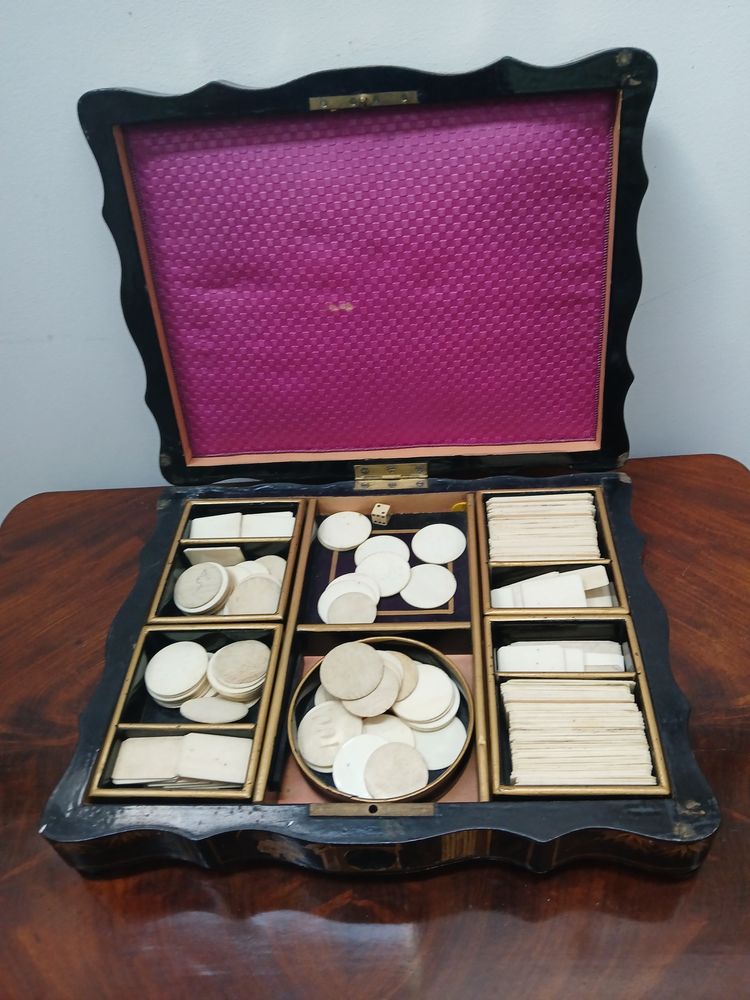 Papier-mâché token box.