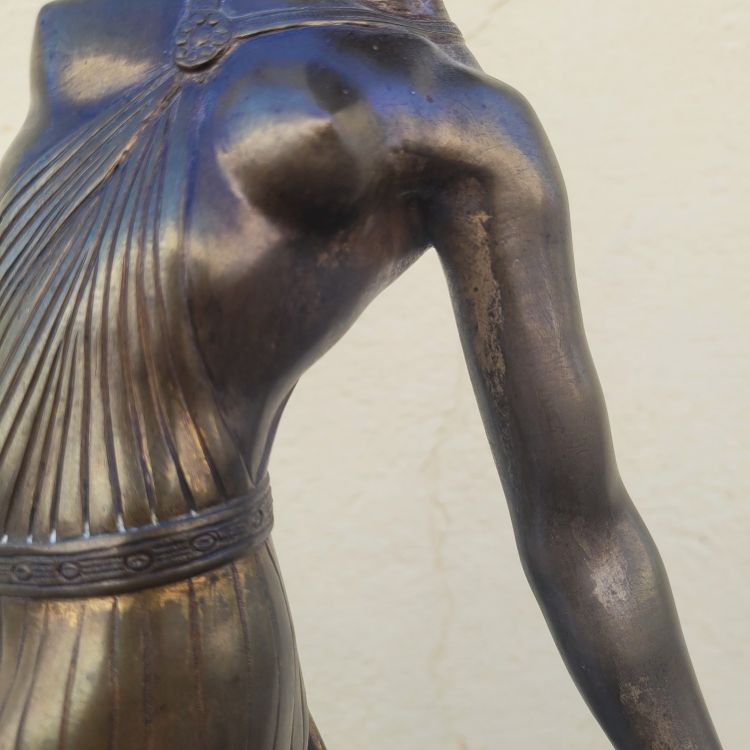 JD Guirande, Dancer with a Thyrsus, H62.5 cm, Art Deco bronze, 20th century