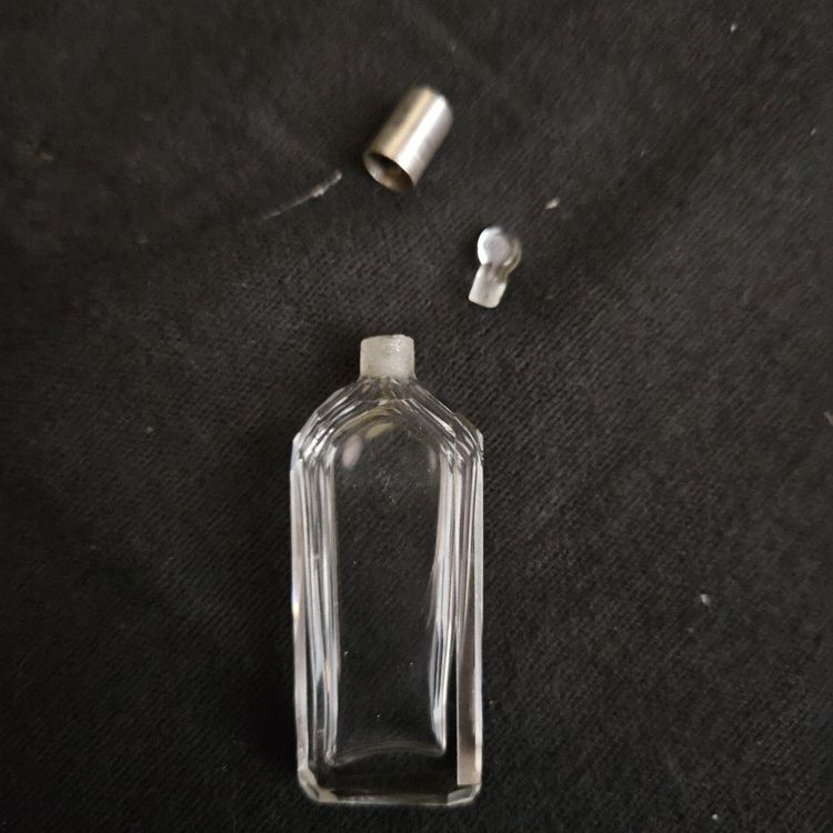 perfume bottle box covered in shagreen