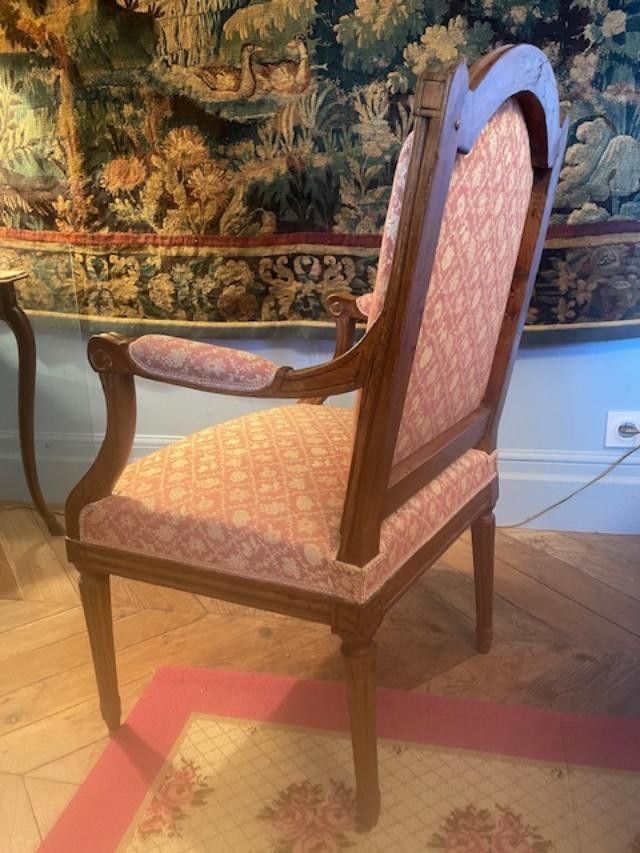 Fauteuil à la Reine d'époque Louis XVI