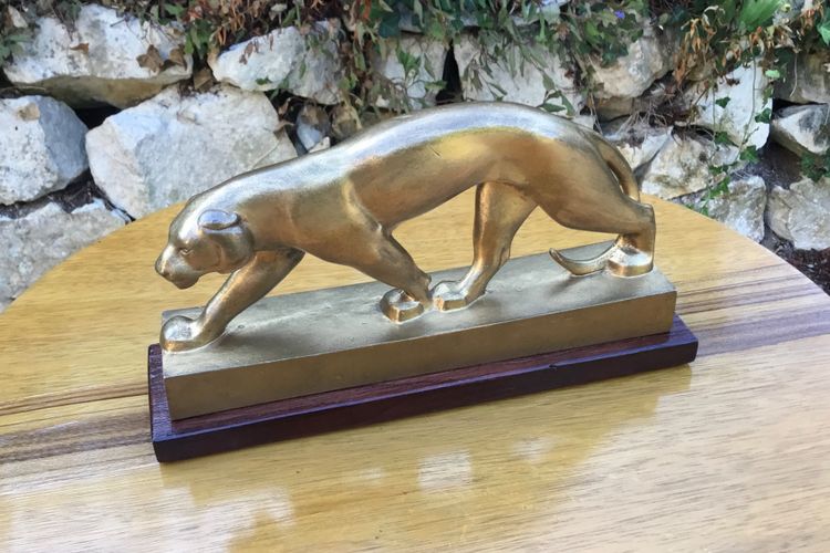 Marching Panther in Bronze