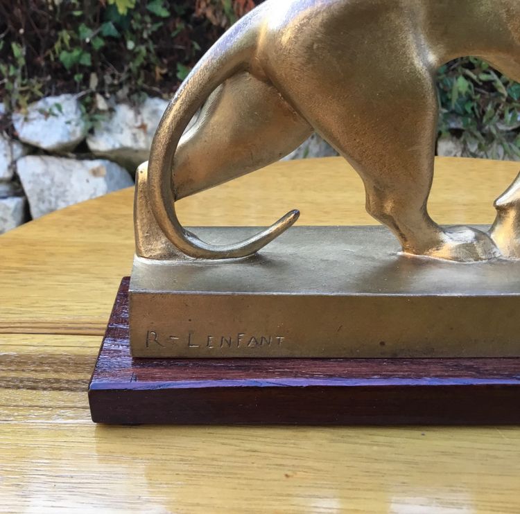 Marching Panther in Bronze