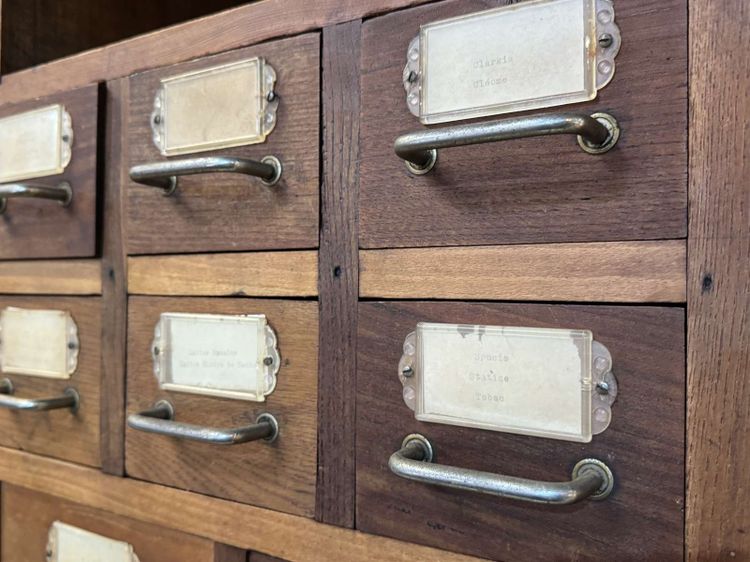 Large seed cabinet from the 1950s