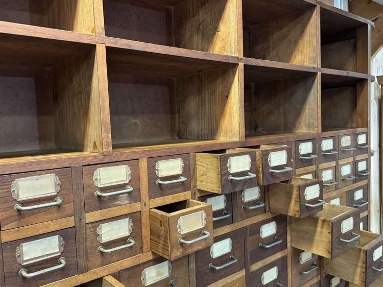 Large seed cabinet from the 1950s