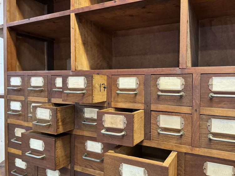 Large seed cabinet from the 1950s