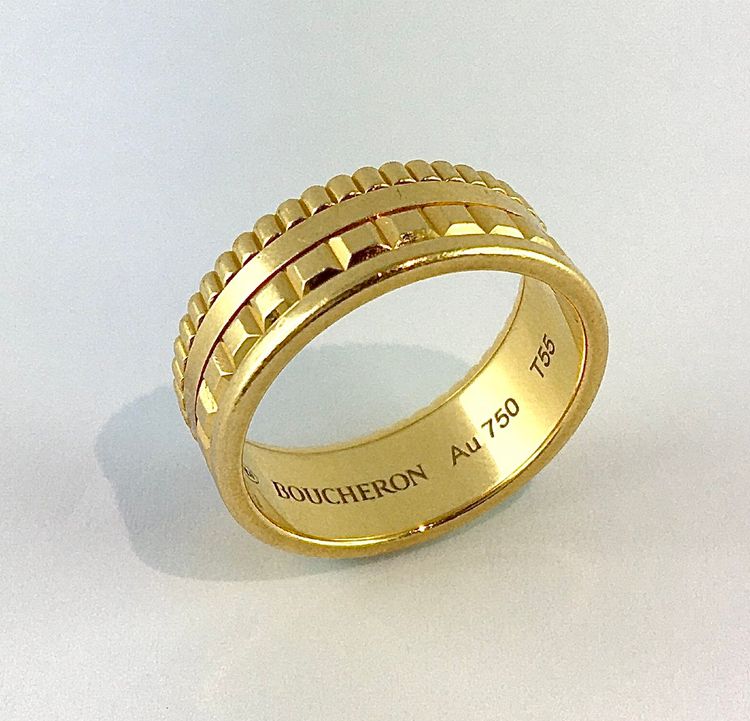 Bague Boucheron Quatre Tout Or Jaune Format Alliance
