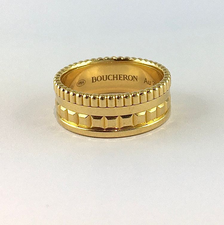 Bague Boucheron Quatre Tout Or Jaune Format Alliance