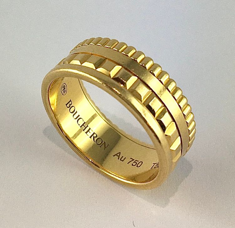 Bague Boucheron Quatre Tout Or Jaune Format Alliance