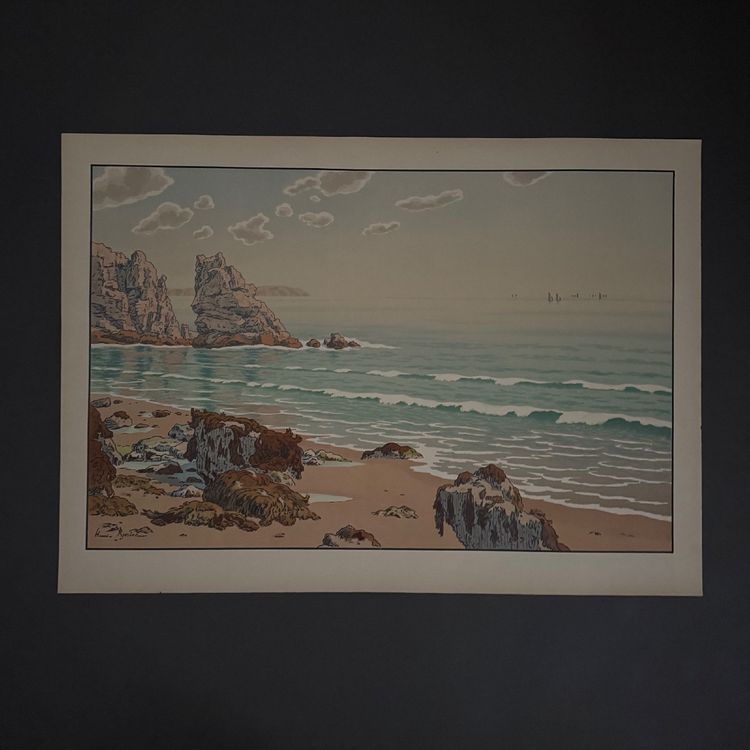 Lithographie par Henri Rivière Les Aspects de la Nature - La Mer