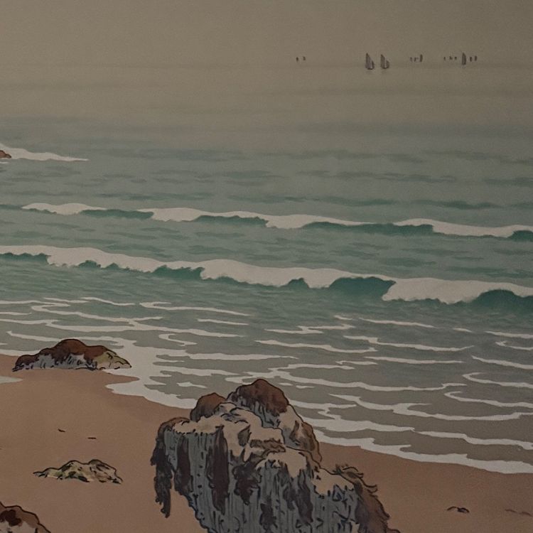 Lithographie par Henri Rivière Les Aspects de la Nature - La Mer
