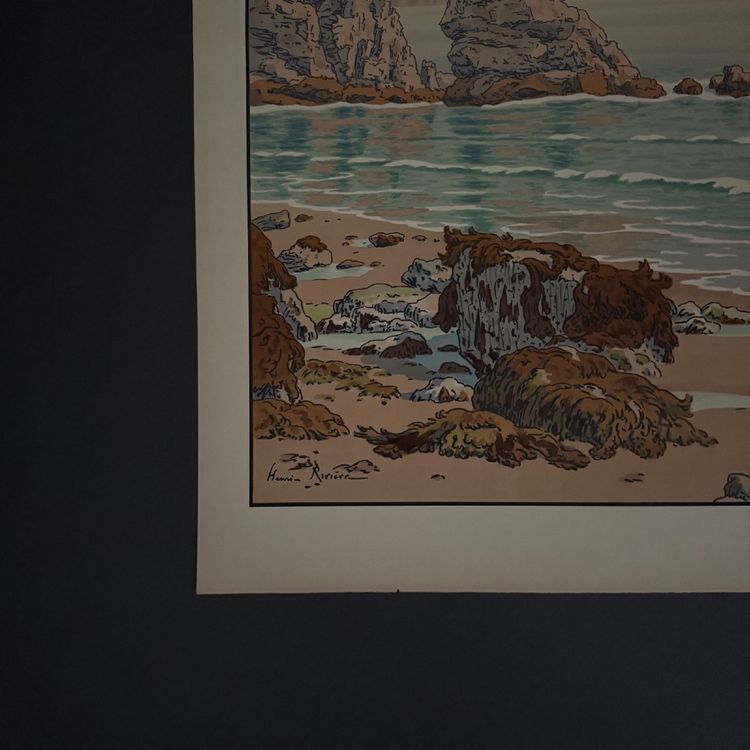 Lithographie par Henri Rivière Les Aspects de la Nature - La Mer