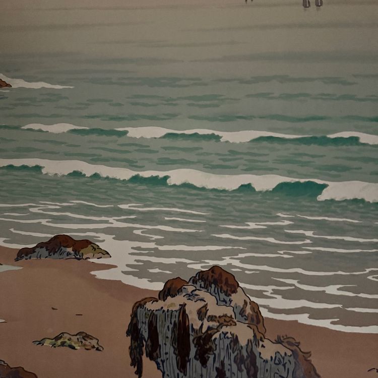 Lithographie par Henri Rivière Les Aspects de la Nature - La Mer