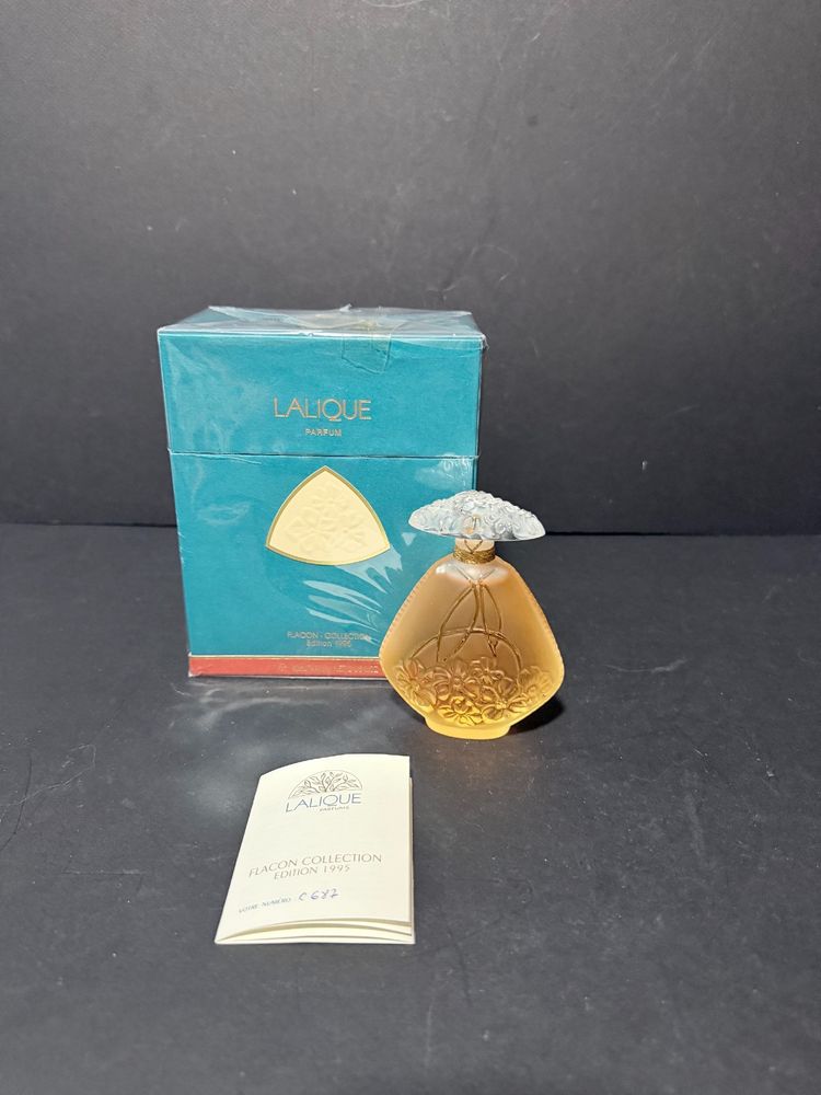 Lalique– Flacon de Collection « Jasmin » – Édition Limitée 1995 – Complet