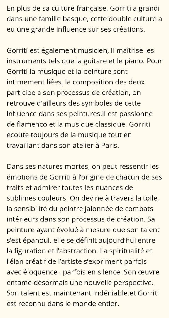 GILLES GORRITI 1939–2019