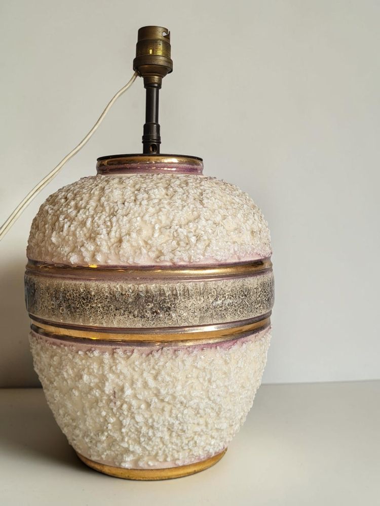 Ceramic lamp, Louis Dage, 1940s